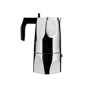 Alessi MT18/6 Espressomaschine Ossidiana, Edelstahl, Alu, 8 x 23.5 x 11.5 cm im Sale